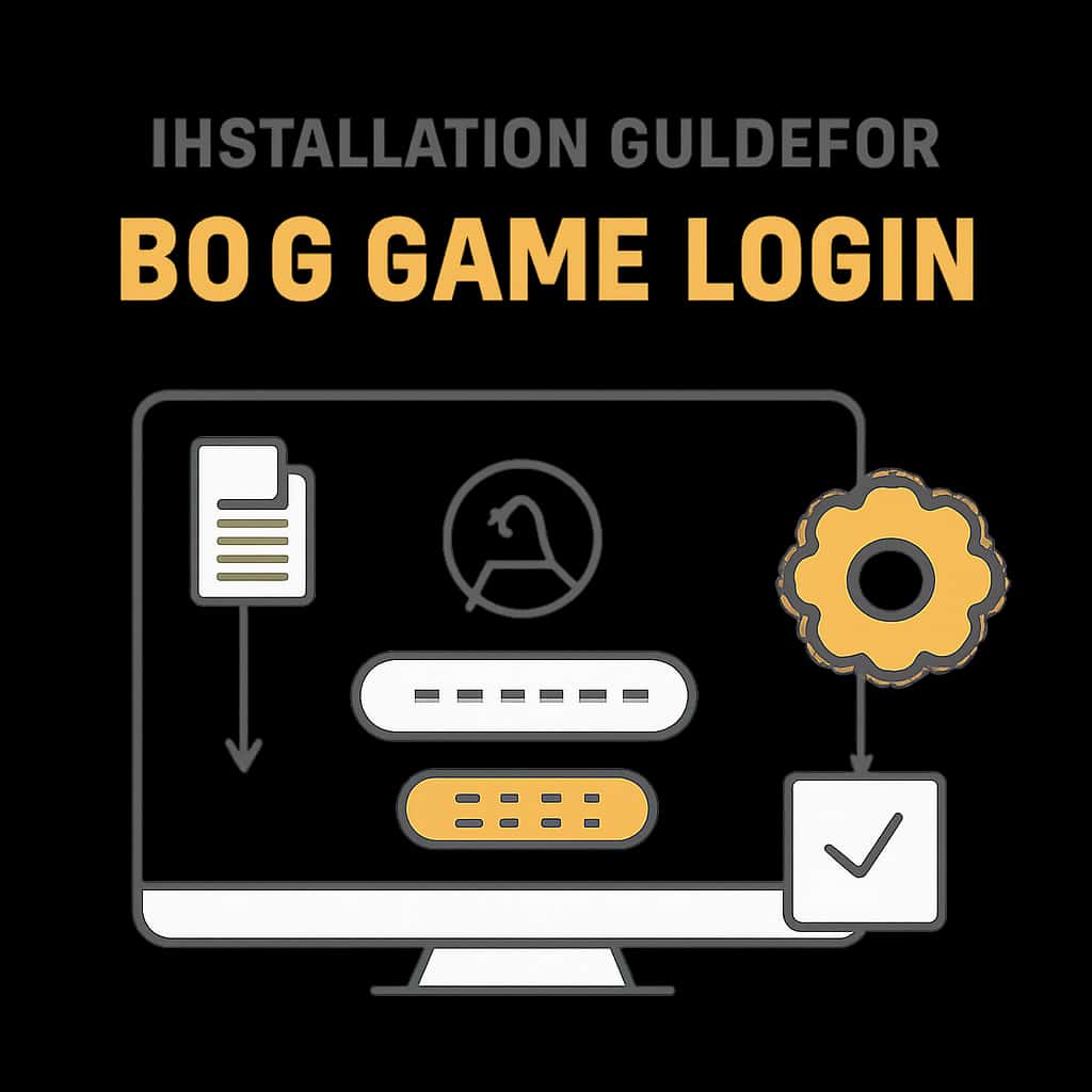 Diagram illustrating installation steps for BDG Game Login.