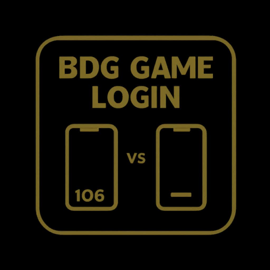 Badge representing BDG Game Login for different platforms.