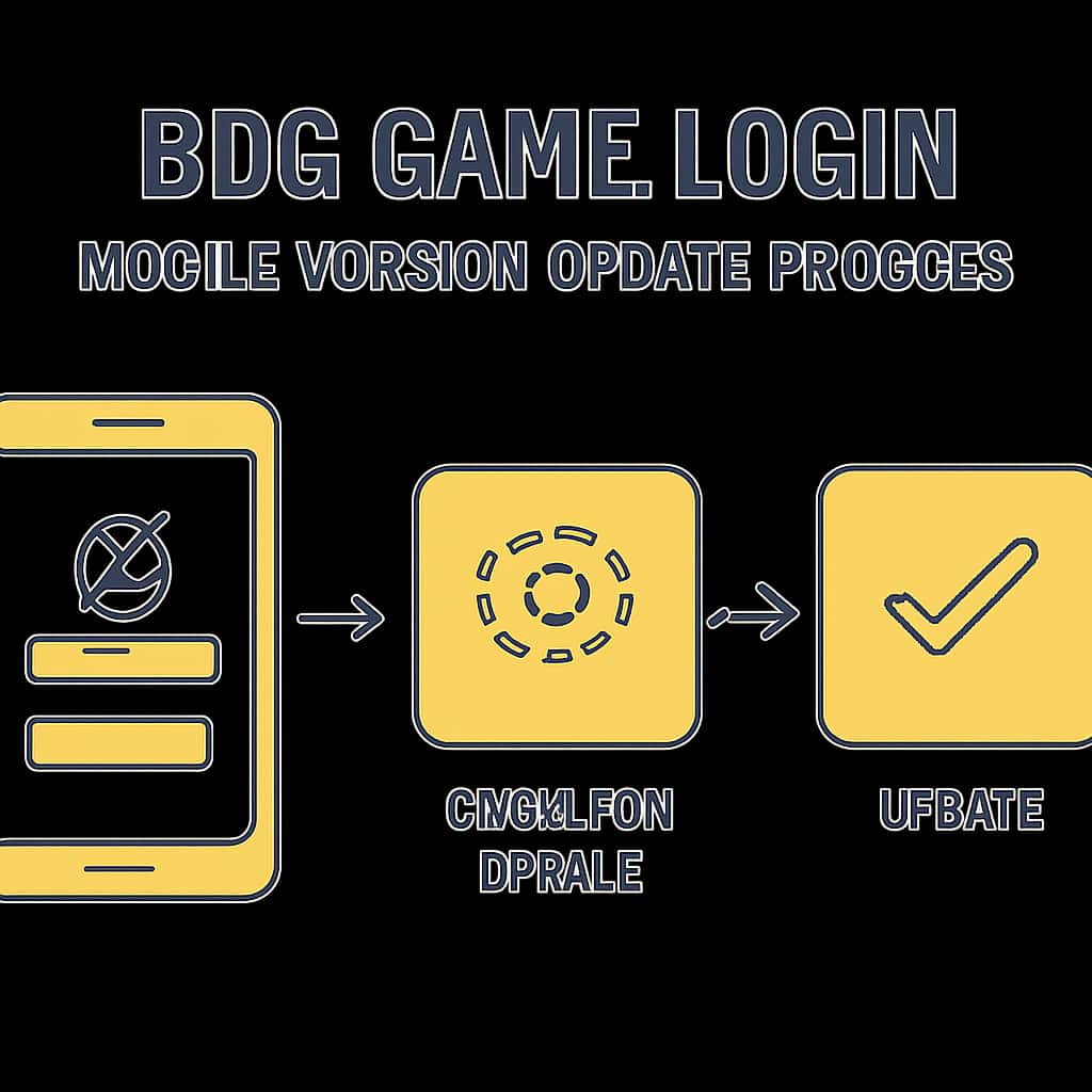 Diagram explaining the BDG Game Login mobile version update process.