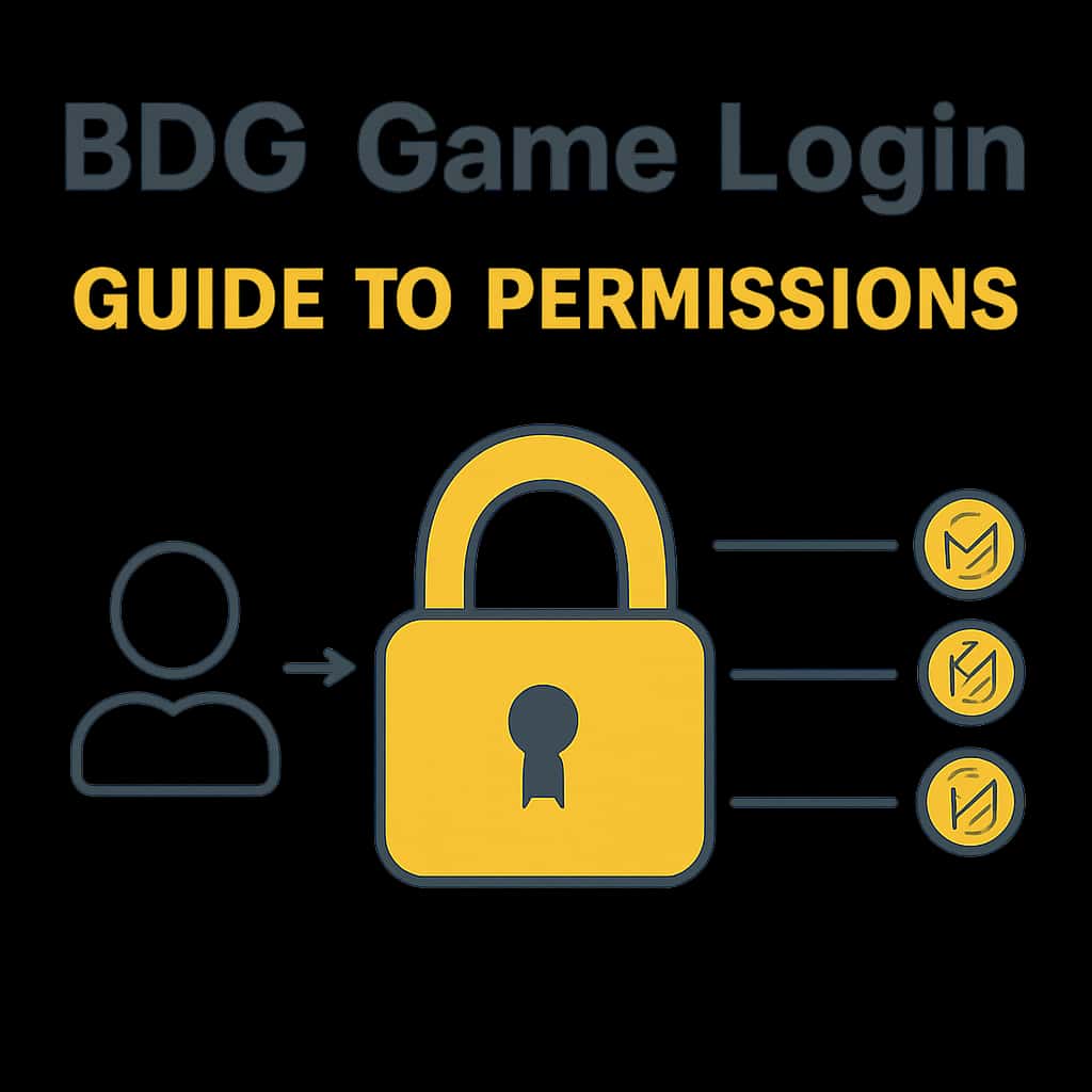 Diagram explaining BDG Game Login Permissions.