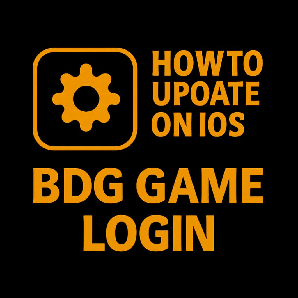Icon representing the guide for updating BDG Game Login on iOS.