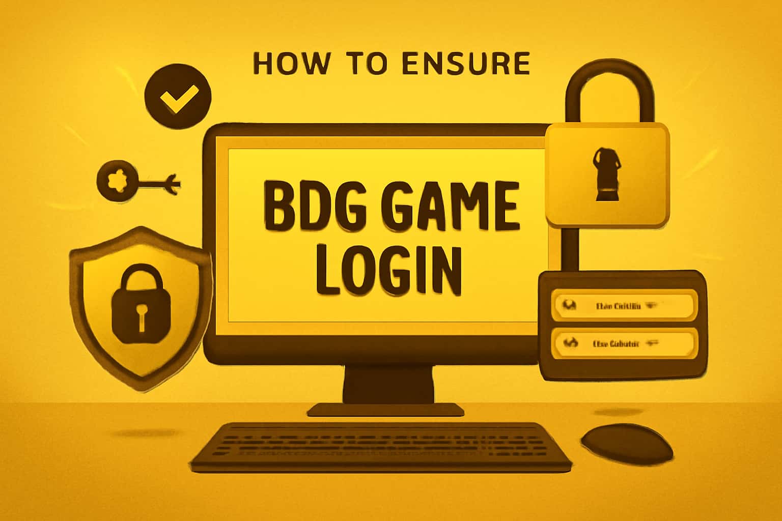 An informational scene about ensuring BDG Game Login security.