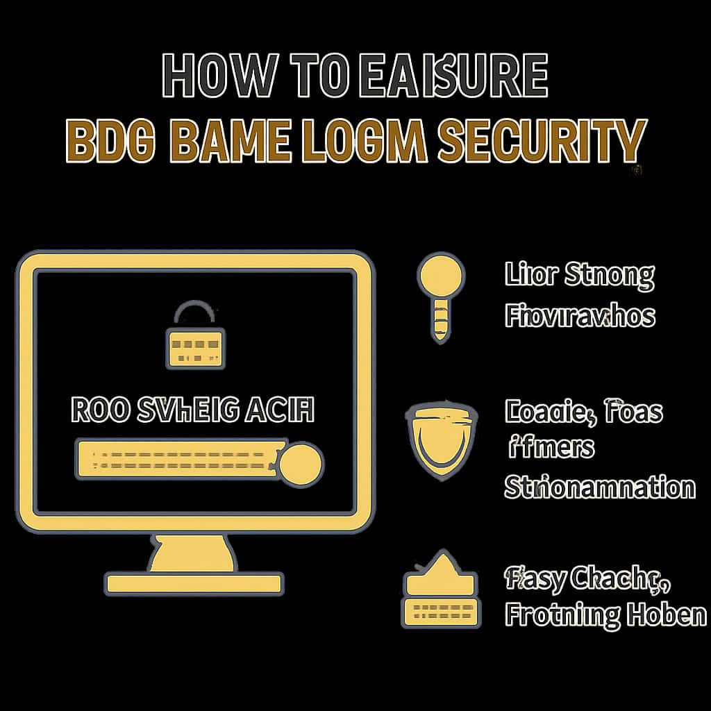 A diagram illustrating BDG Game Login security practices.