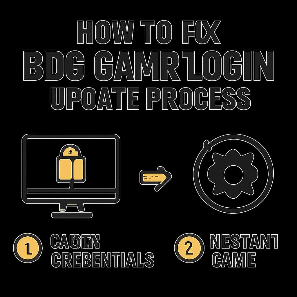 An educational diagram regarding the BDG Game Login update procedures.