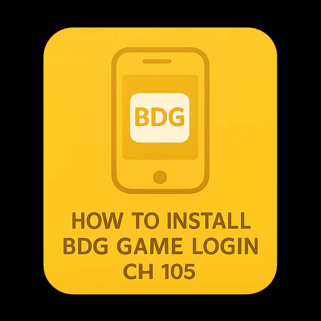 An icon representing the installation guide for BDG Game Login on iOS.