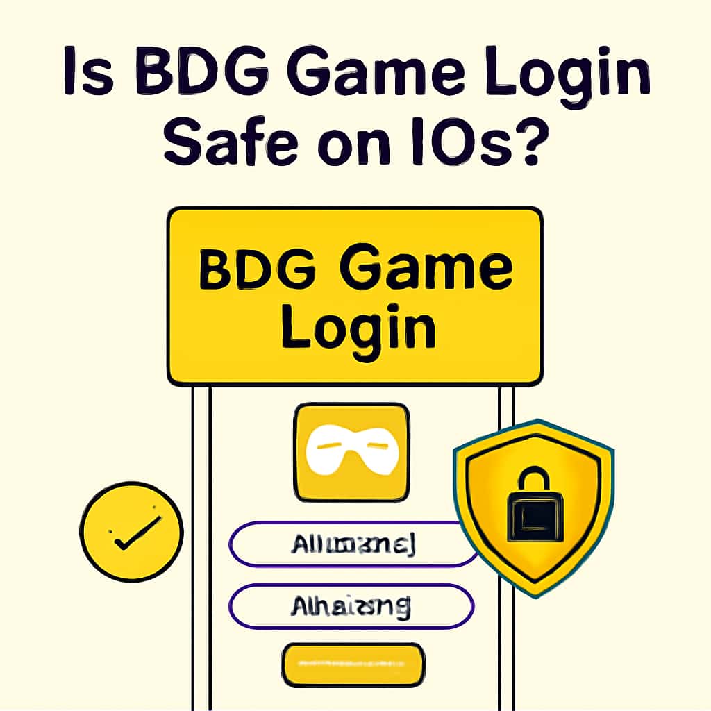Diagram explaining BDG Game Login safety on iOS.