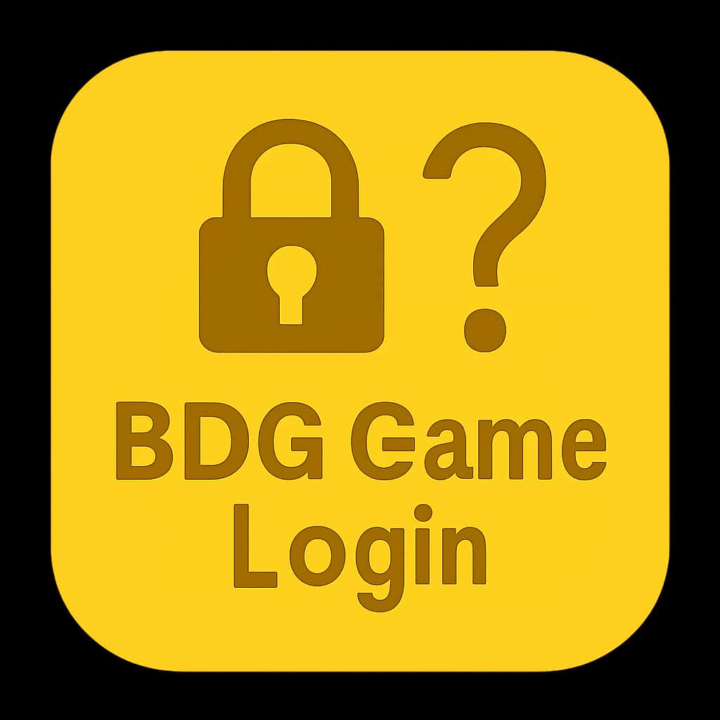 Minimal badge representing BDG Game Login safety on iOS.