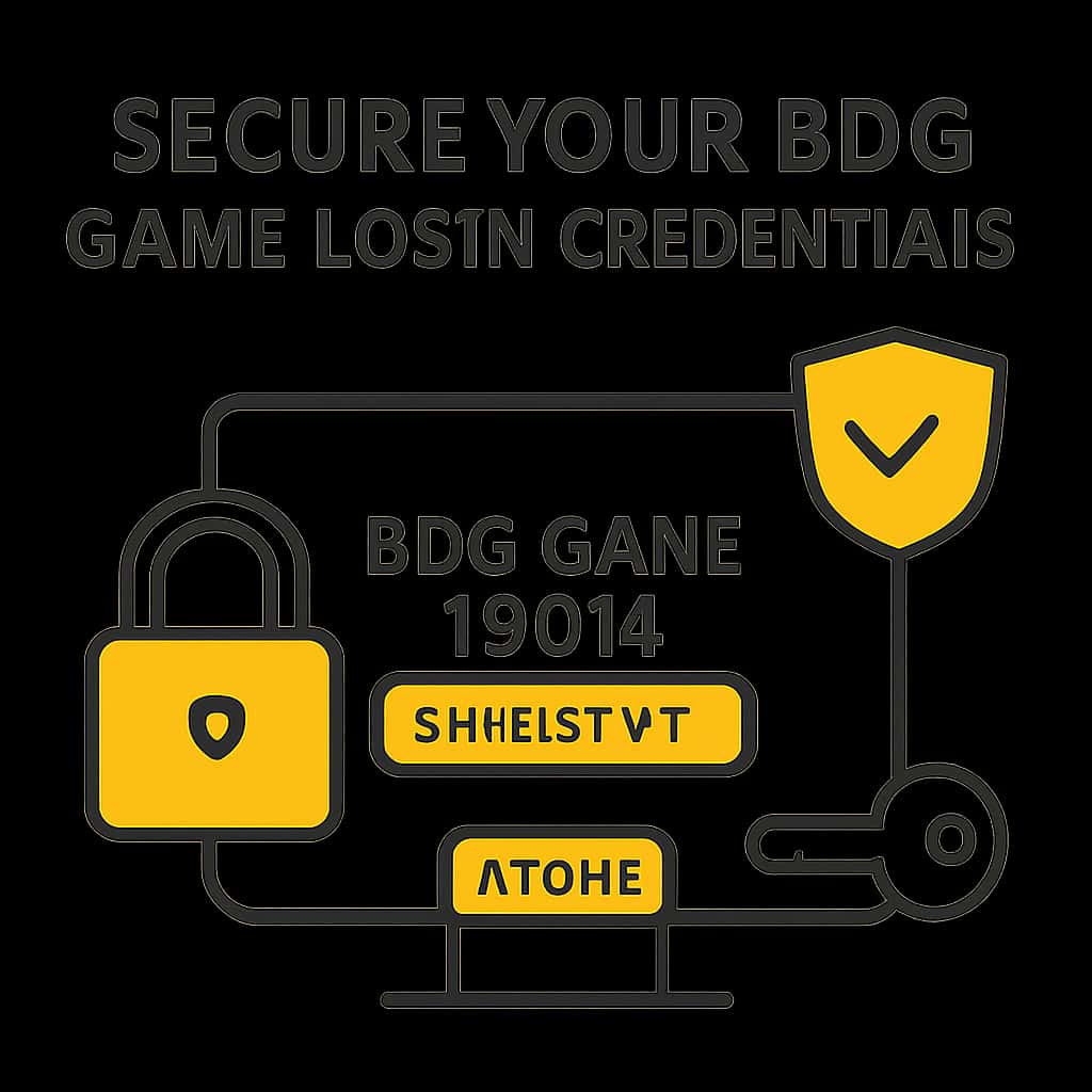 Diagram explaining steps to secure BDG Game login credentials.