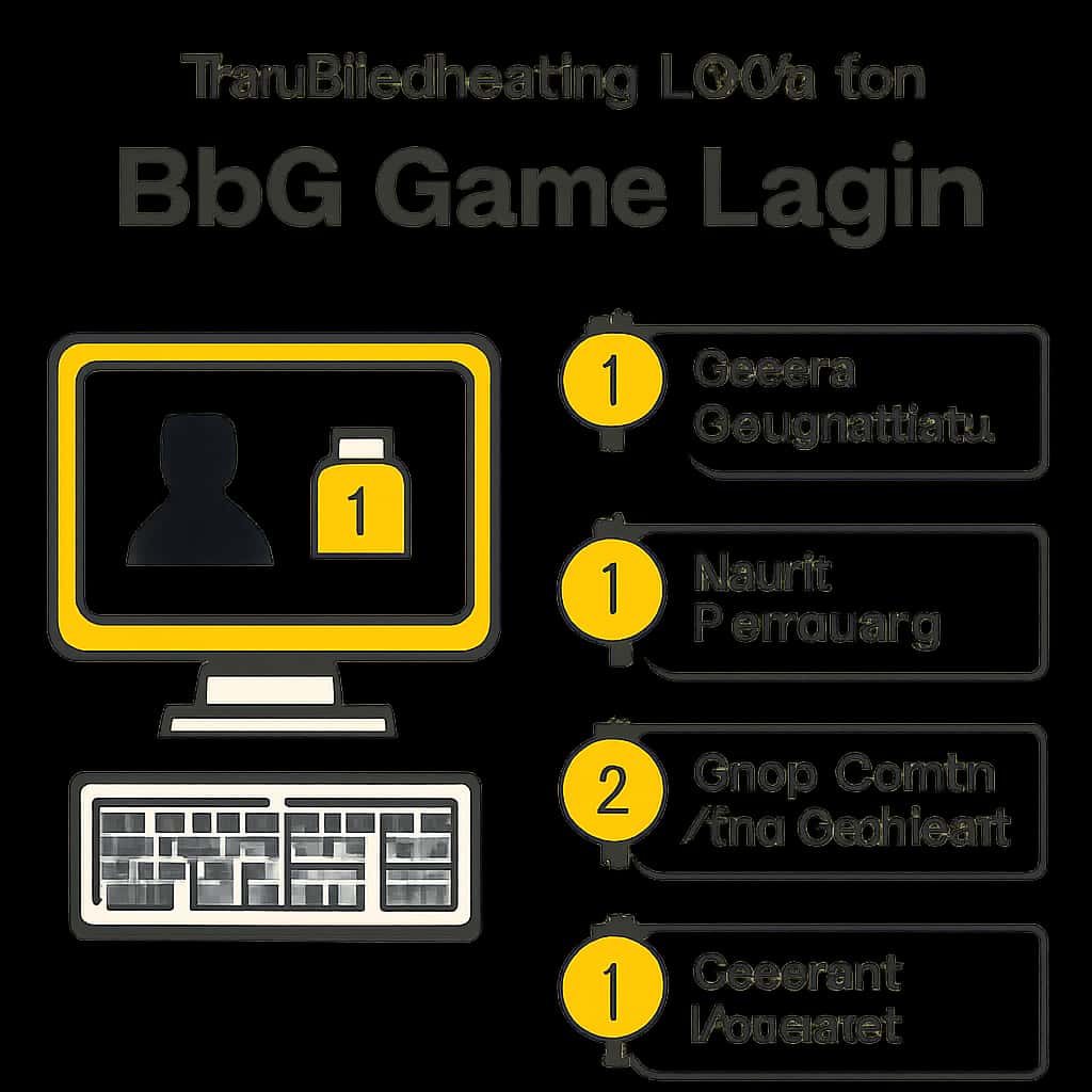 An educational diagram on troubleshooting login for BDG Game Login.