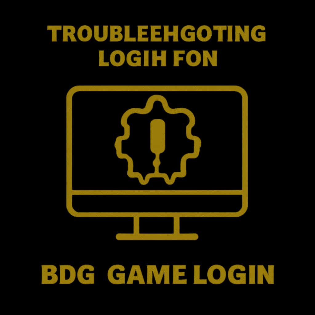 An icon illustrating troubleshooting for BDG Game Login.